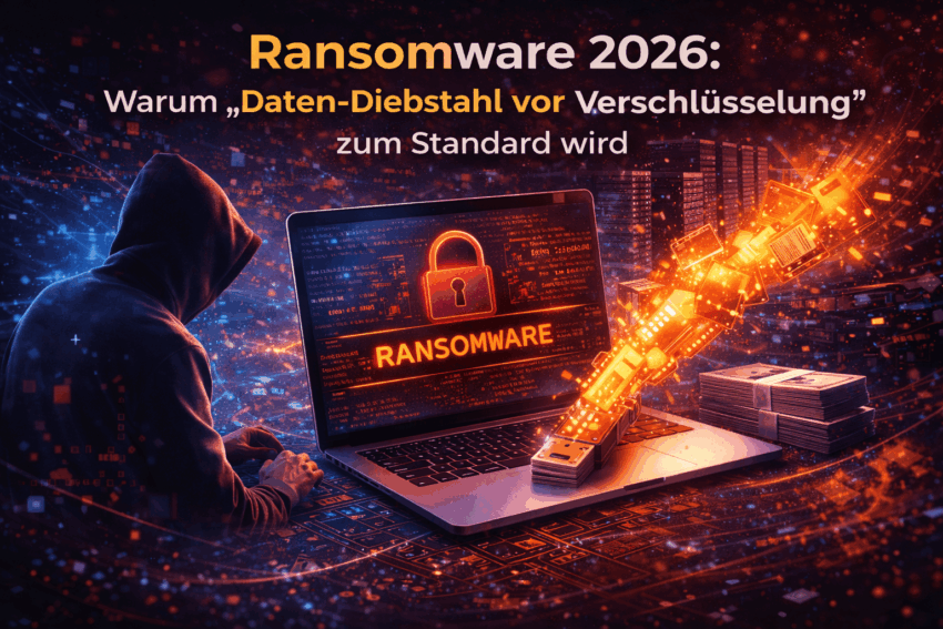Ransomware 2026: Warum „Daten-Diebstahl vor Verschlüsselung“ zum Standard wird